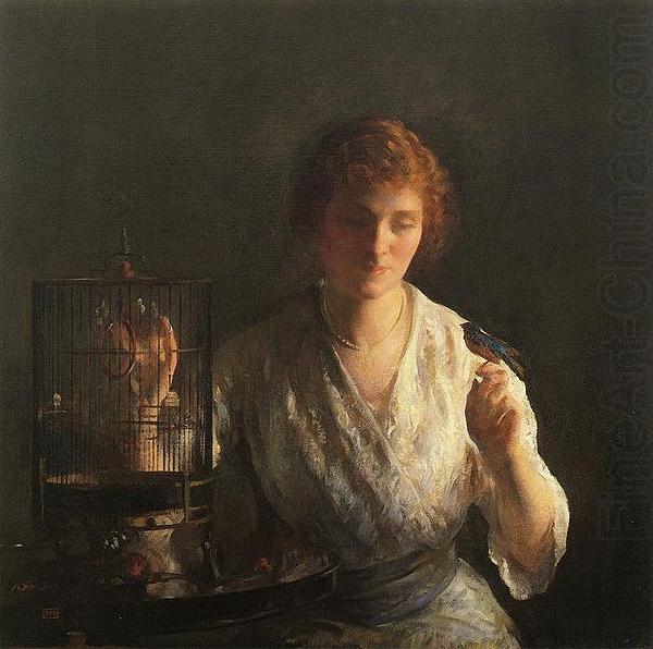 Joseph Decamp Blue Bird china oil painting image